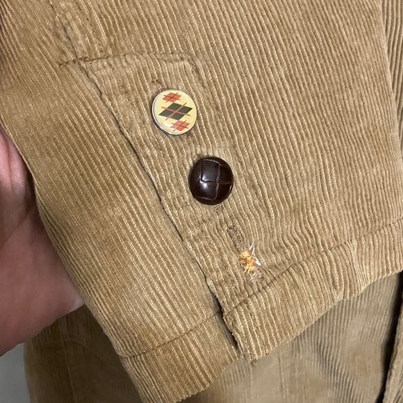 Plugg men’s corduroy blazer with elbow patches XL fully lined with retro fabric - Picture 5 of 13